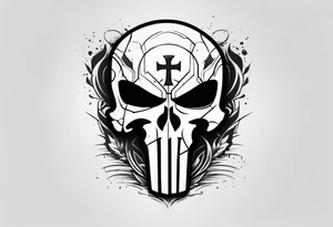 The Punisher skull tattoo idea