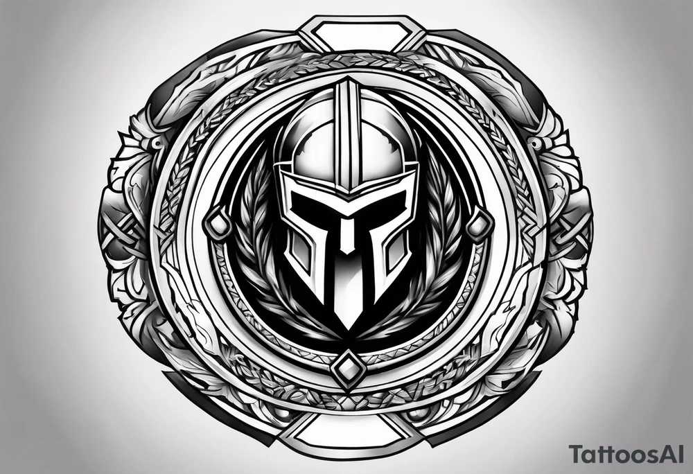 Spartan shield tattoo idea