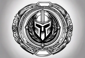 Spartan shield tattoo idea