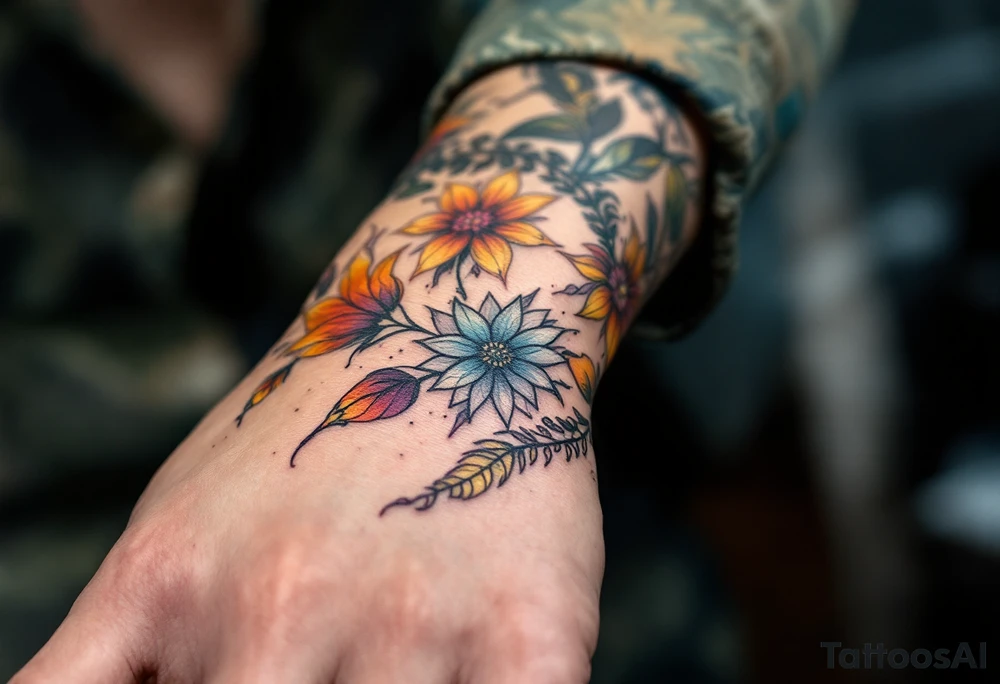 dmt patterns tattoo idea