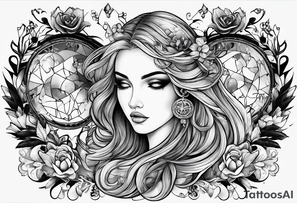 naive hope and brave death in love tattoo idea