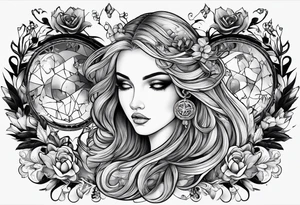 naive hope and brave death in love tattoo idea