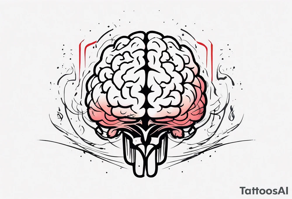 brain war against yourself discipline tattoo idea