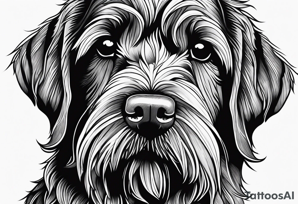 wirehaired pointing griffon tattoo idea
