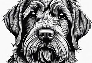 wirehaired pointing griffon tattoo idea