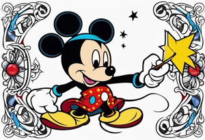 mickey wizard tattoo idea