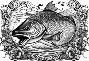 Fishing tattoo idea