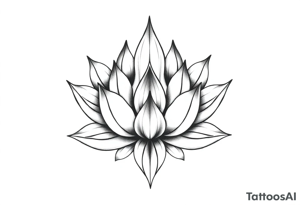 Lotus flower tattoo idea