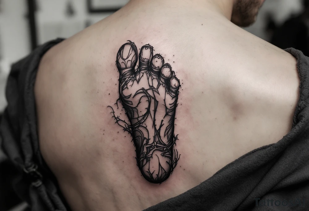 barefoot tattoo idea