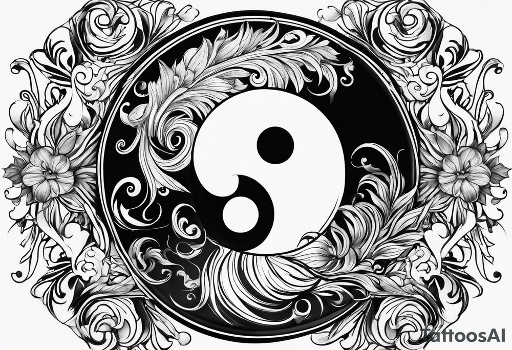 yin yang, water tattoo idea