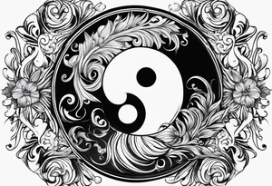 yin yang, water tattoo idea
