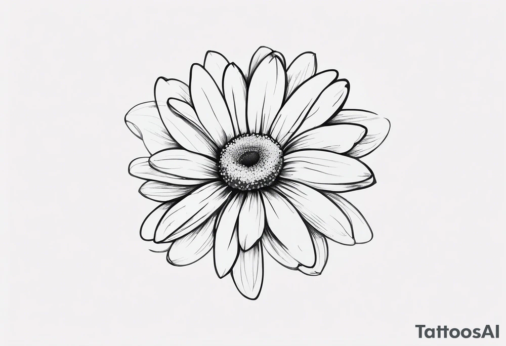 Daisy infinity symbol tattoo idea