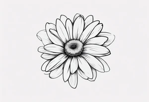 Daisy infinity symbol tattoo idea