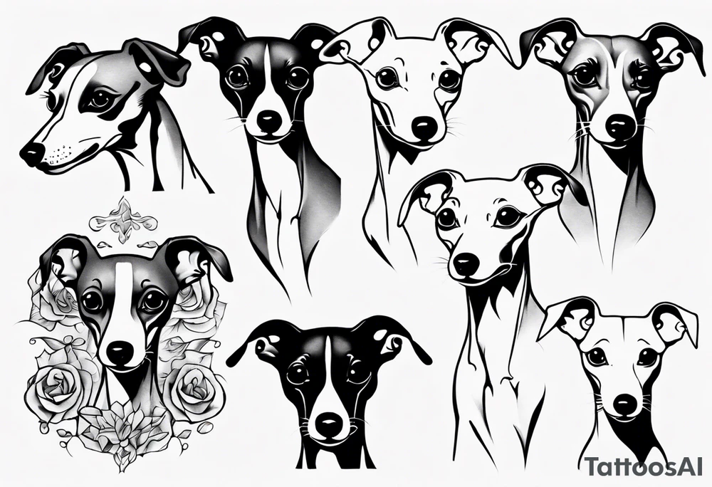 Italian greyhound tattoo idea