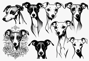 Italian greyhound tattoo idea