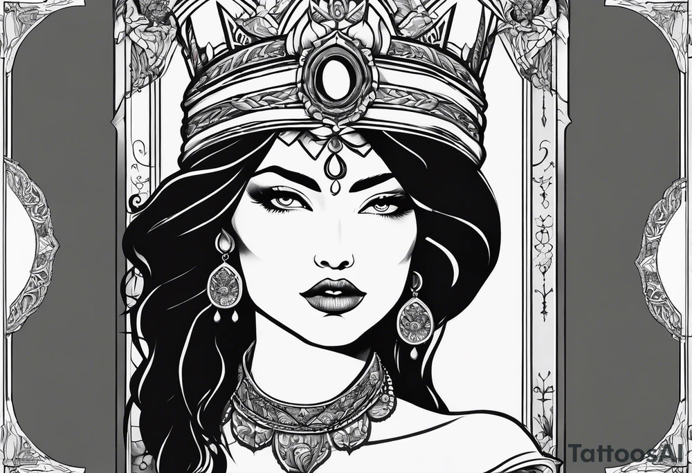 The fool tarot character as a woman tattoo idea