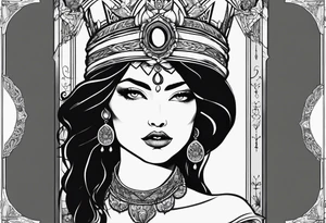 The fool tarot character as a woman tattoo idea