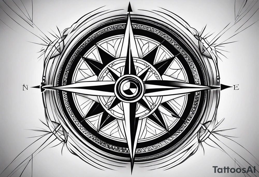 Compass tattoo idea