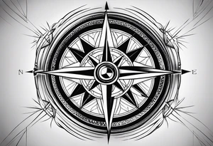 Compass tattoo idea