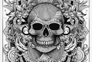 honey comb sleeve tattoo idea