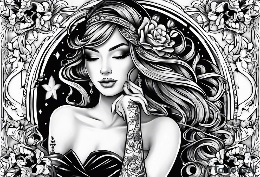 Honor Love Respect with Clover tattoo idea