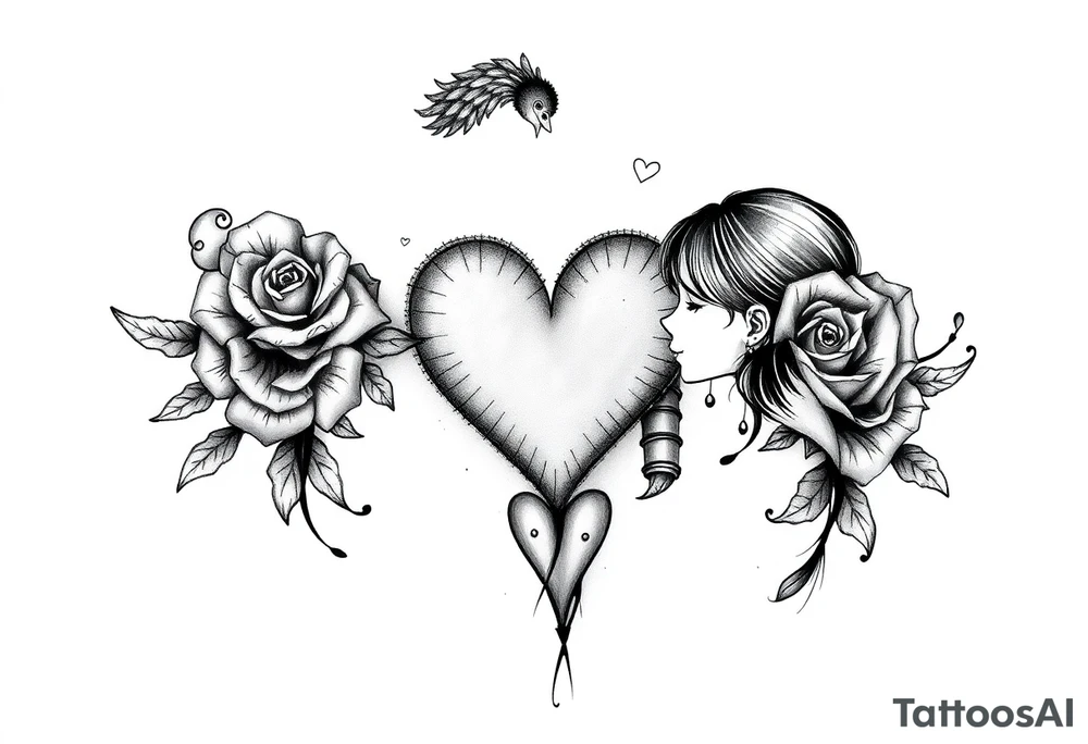 Middle school sweethearts, from day one, unconditional, forever, soulmates tattoo idea