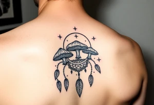 Mushrooms dreamcatcher
Stars tattoo idea