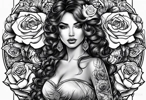 Jasmina with a rose tattoo idea