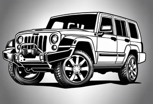 Jeep commander tattoo idea
