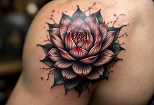 ideas with lotus, egyptian theme (make red and black) tattoo idea