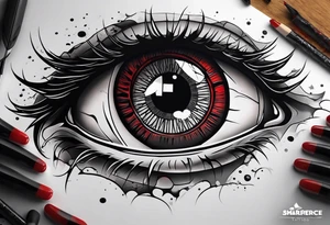 Sharingan eyes tattoo idea