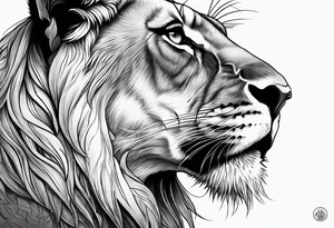 A princess lioness tattoo idea
