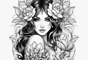 Cool shoulder tattoo for women half sleeve tattoo idea
