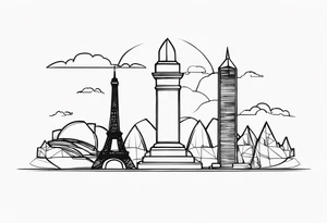 MONUMENTS tattoo idea