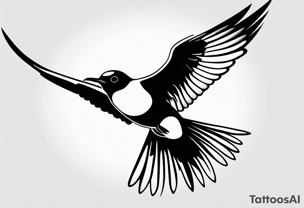 20 Silhouettes of an Arctic Tern flying. White space between each Silhouette tattoo idea