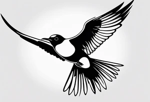 20 Silhouettes of an Arctic Tern flying. White space between each Silhouette tattoo idea