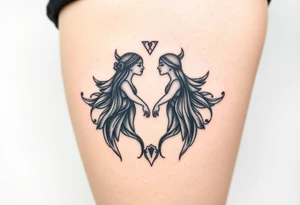 Tarot, the lovers ,runes tattoo idea