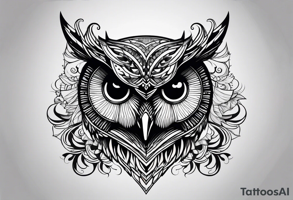Infinity owl tattoo idea