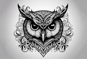 Infinity owl tattoo idea