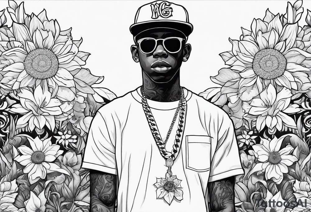 flower boy album by tyler the creator tattoo idea