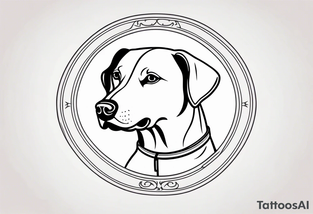 Dog boxing coach tattoo idea
