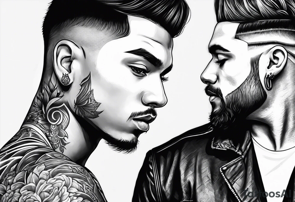Mixed race for men tattoo idea