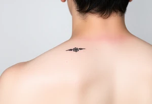 Simple minimalist feminine tattoo small line art on arm tattoo idea