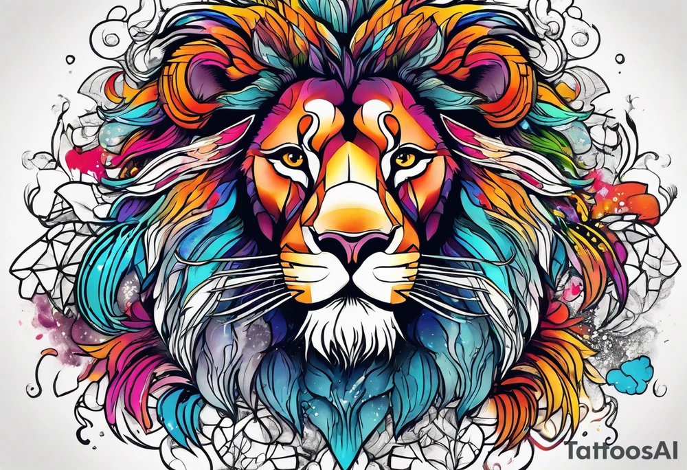 retarded lion tattoo idea