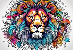 retarded lion tattoo idea