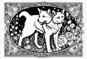 Dog fucking cat tattoo idea