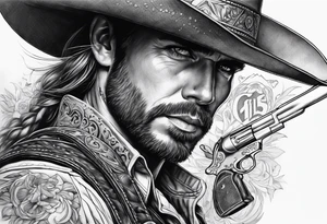 Gunslinger tattoo idea