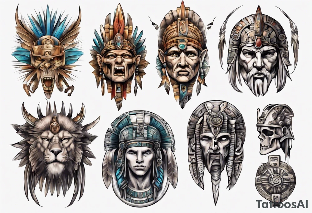 Ancient civilization tattoo idea