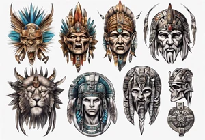 Ancient civilization tattoo idea