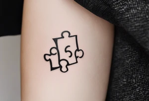 small, delicate tattoo in memory of my sister. We used to do puzzle together so I want one puzzle piece.  I want to include her handwritten message I have that says "to my favorite sister" tattoo idea